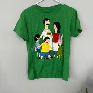 Ripple Junction Bob's Burgers Green T-Shirt Short Sleeves Adult Size Small